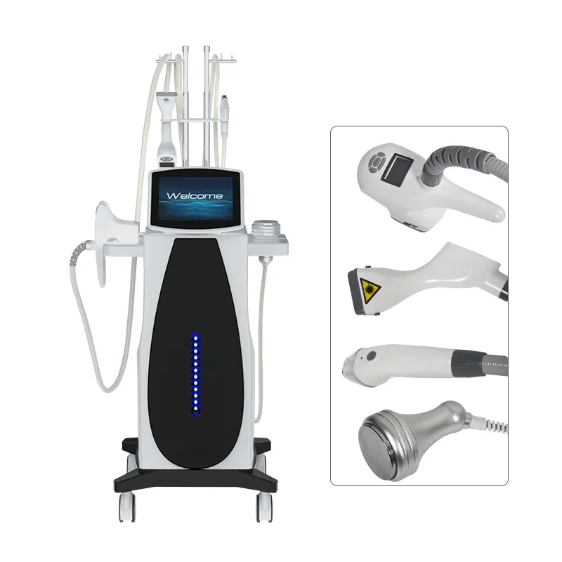 vertical 4 in 1 vacuum IR roller body shaping slimming vacuum cavitation roller RF machine