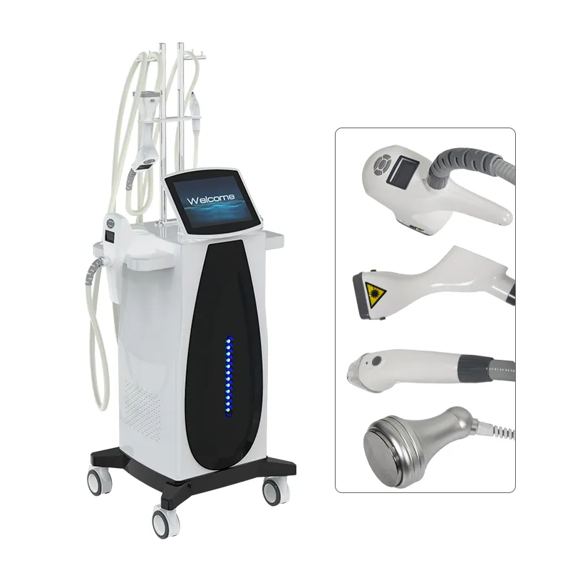 vertical 4 in 1 vacuum IR roller body shaping slimming vacuum cavitation roller RF machine